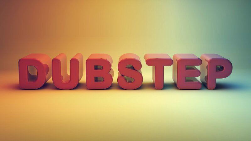 3D text of the word DUBSTEP