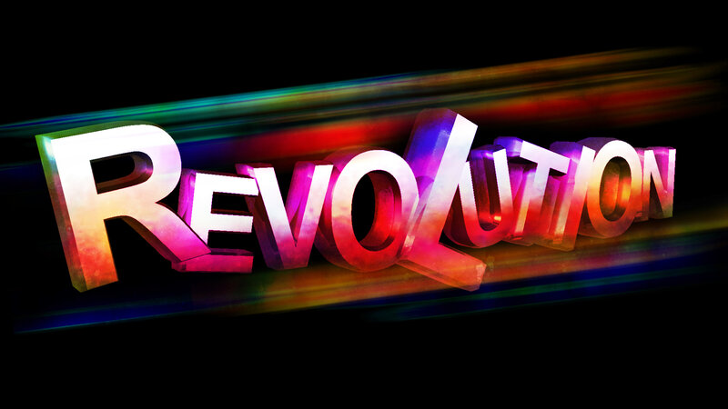 3D Text of the Word Revolution
