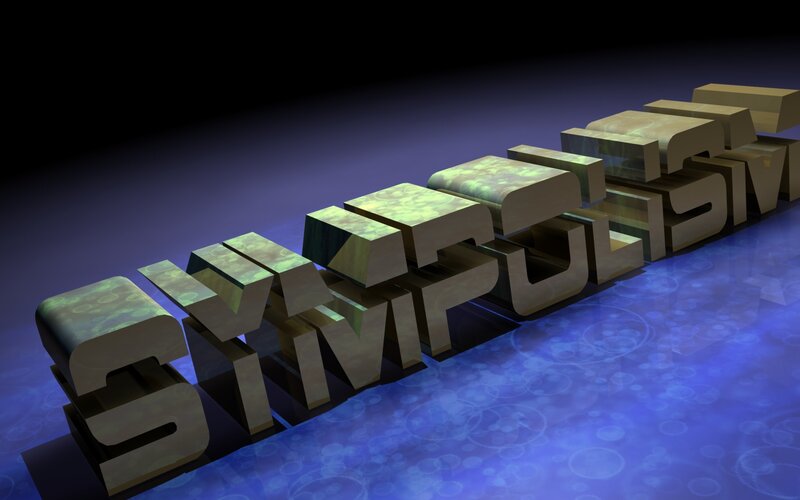 3D text of the word 'sympolism'