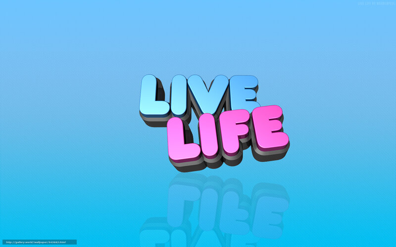 3D Text on Blue Background — Vibrant