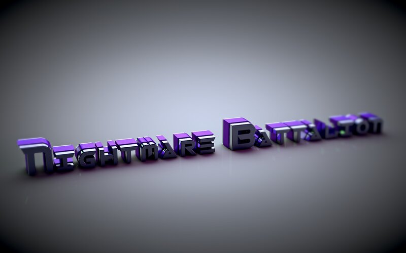 3D Text on Gray Surface