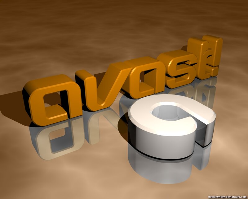 3D Text on Reflective Surface — Brown