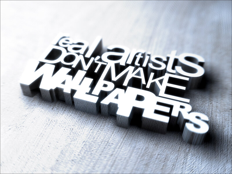 3D Text on Textured Surface — White