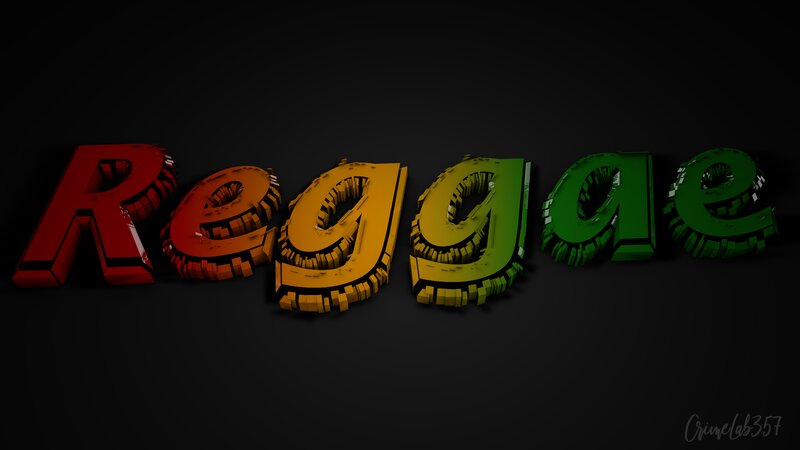 3D Text Spelling Reggae