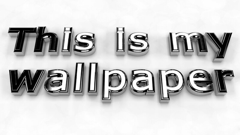 3D text wallpaper