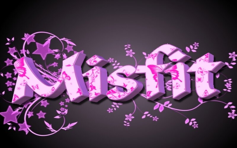 3d Text with Floral Design