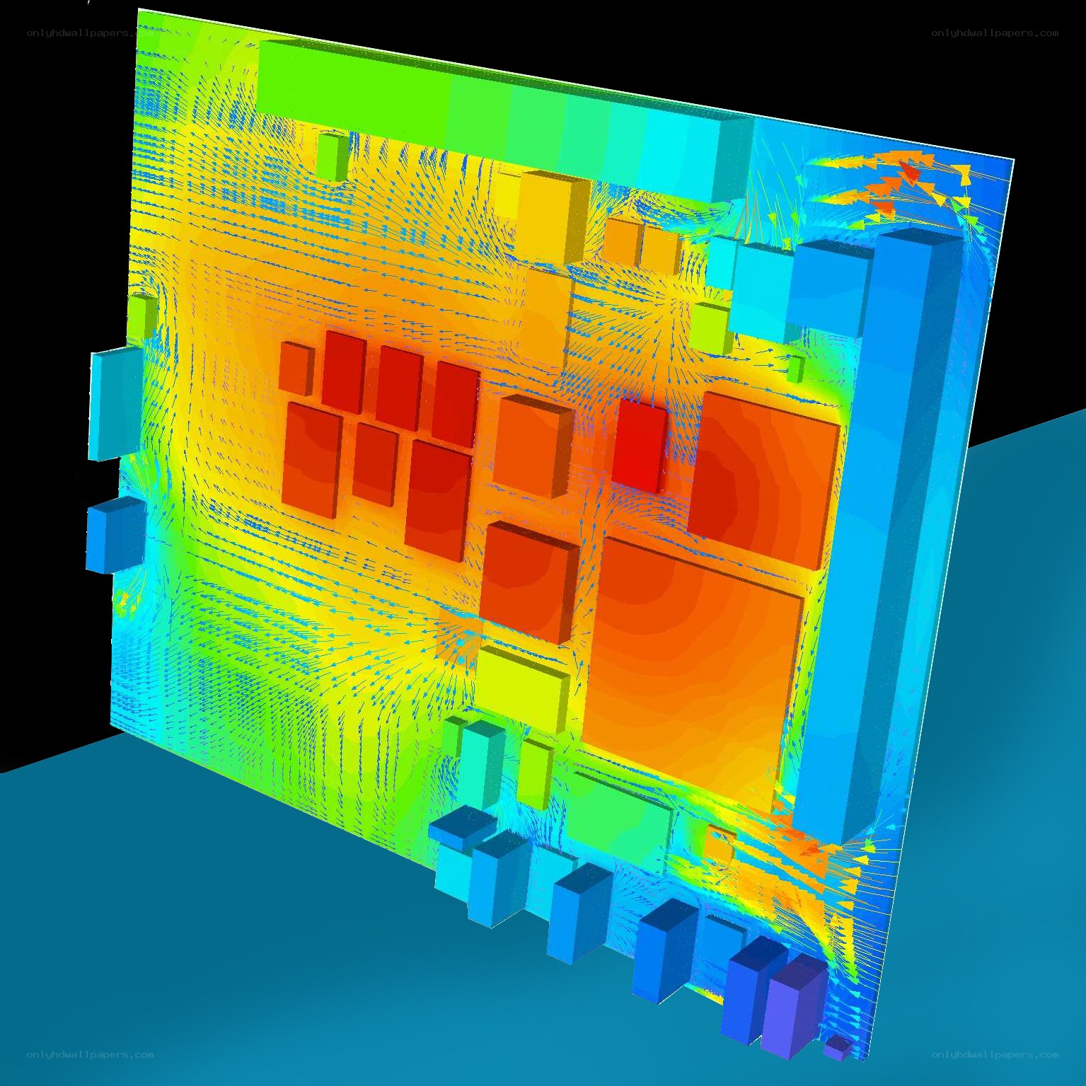 3D thermal simulation of circuit board
