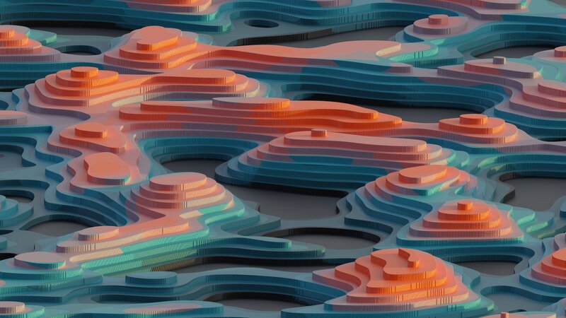 3d Topographic Landscape