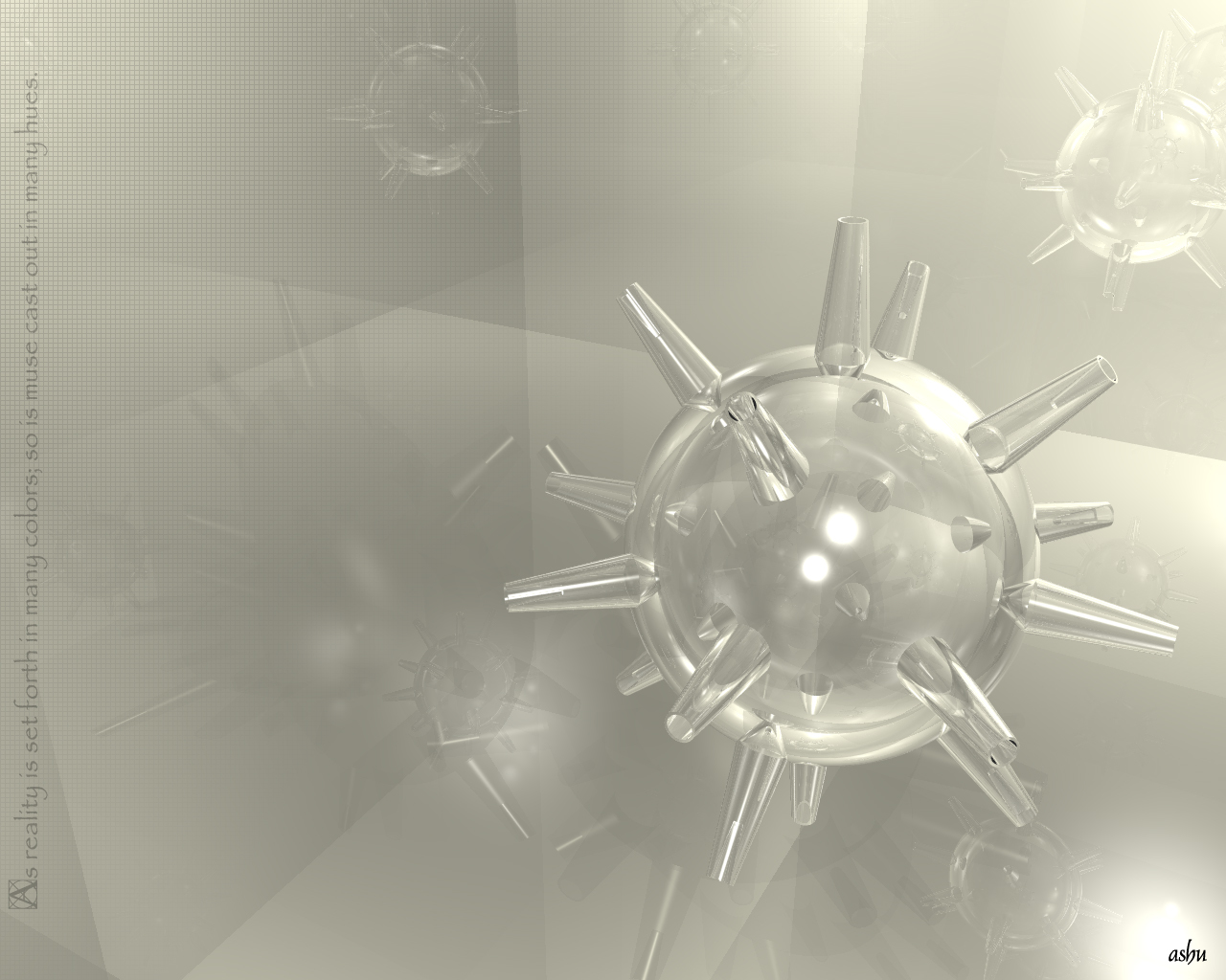 3D virus model visualization