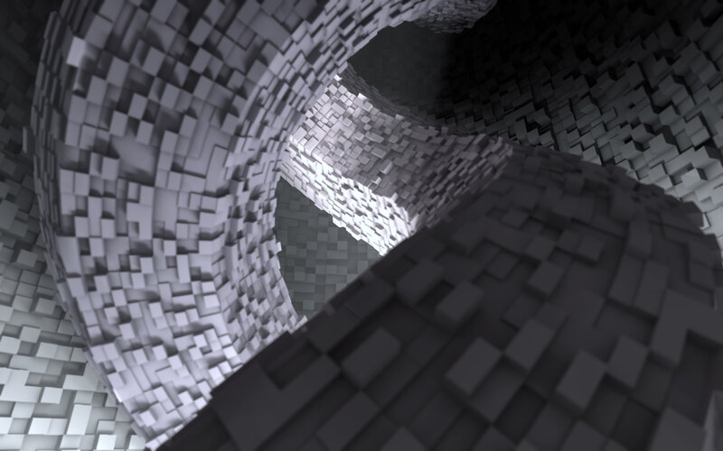 3D voxel tunnel structure