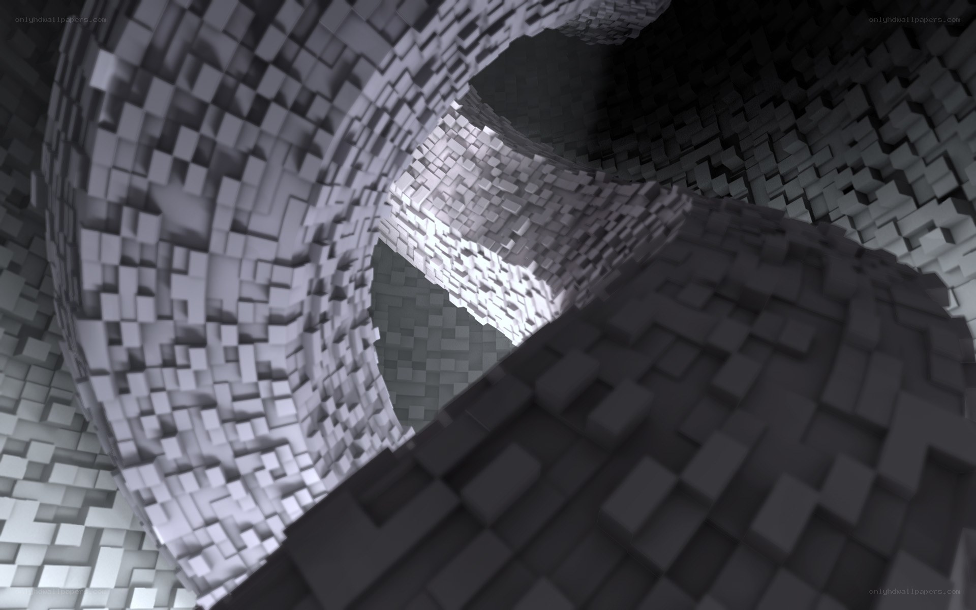 3D voxel tunnel structure