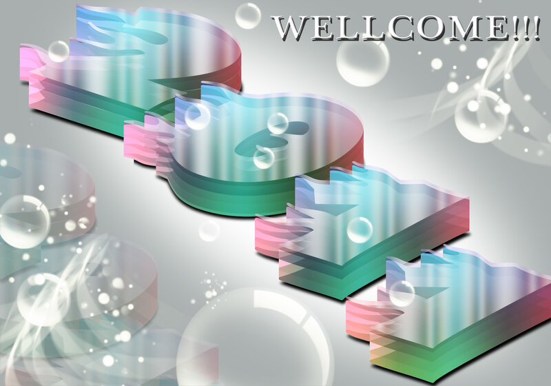 3d Welcome Text