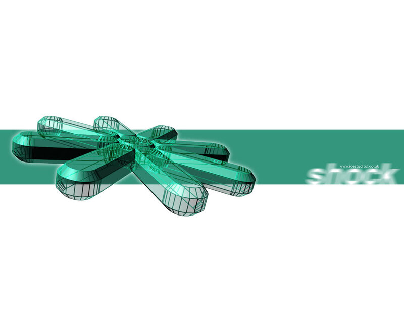 3D wireframe star design