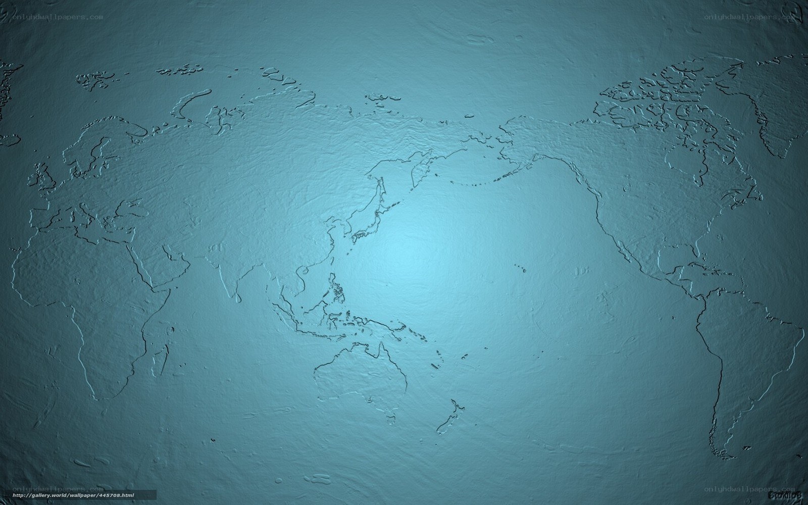 3D world map texture