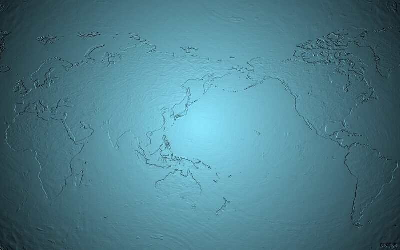 3D world map texture