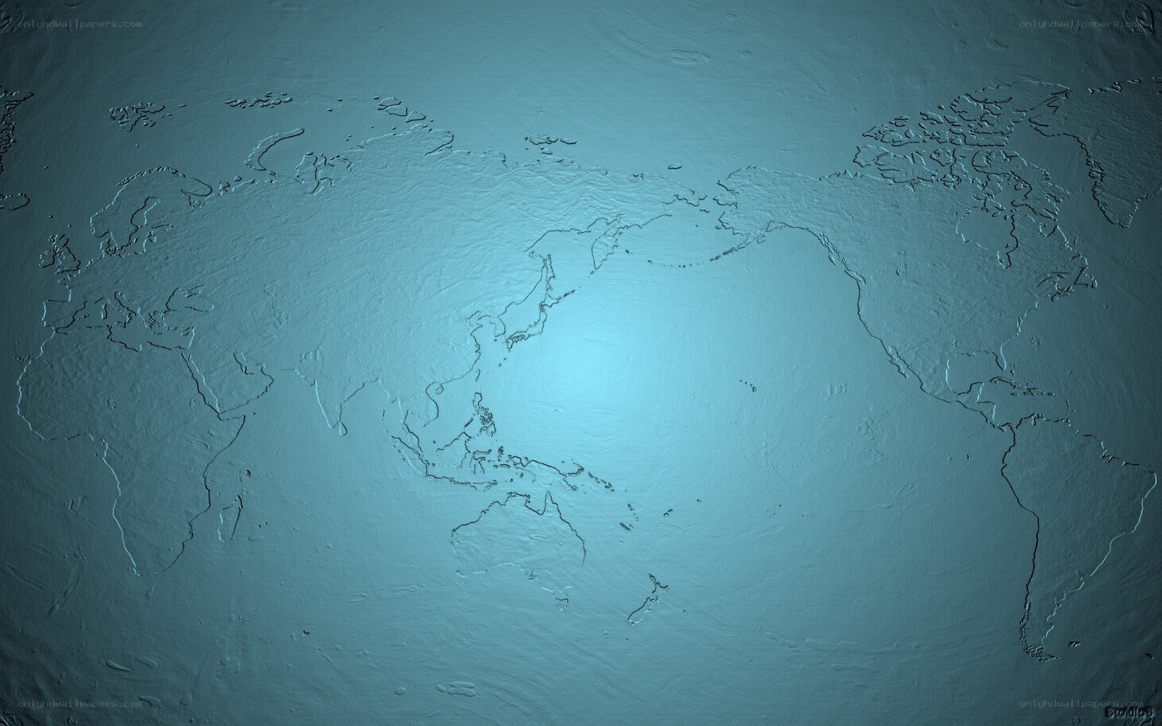 3D world map texture
