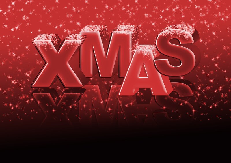 3D XMAS Text