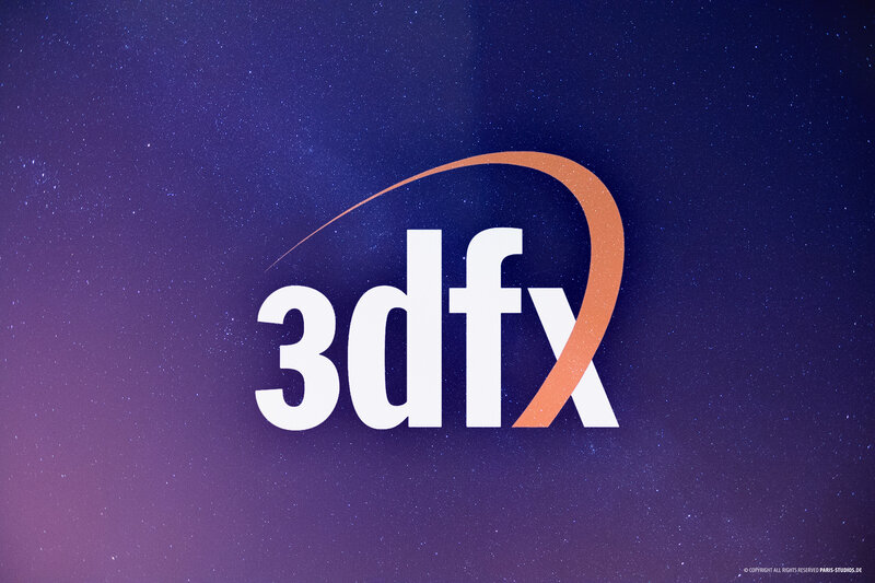 3dfx Logo on Starry Background