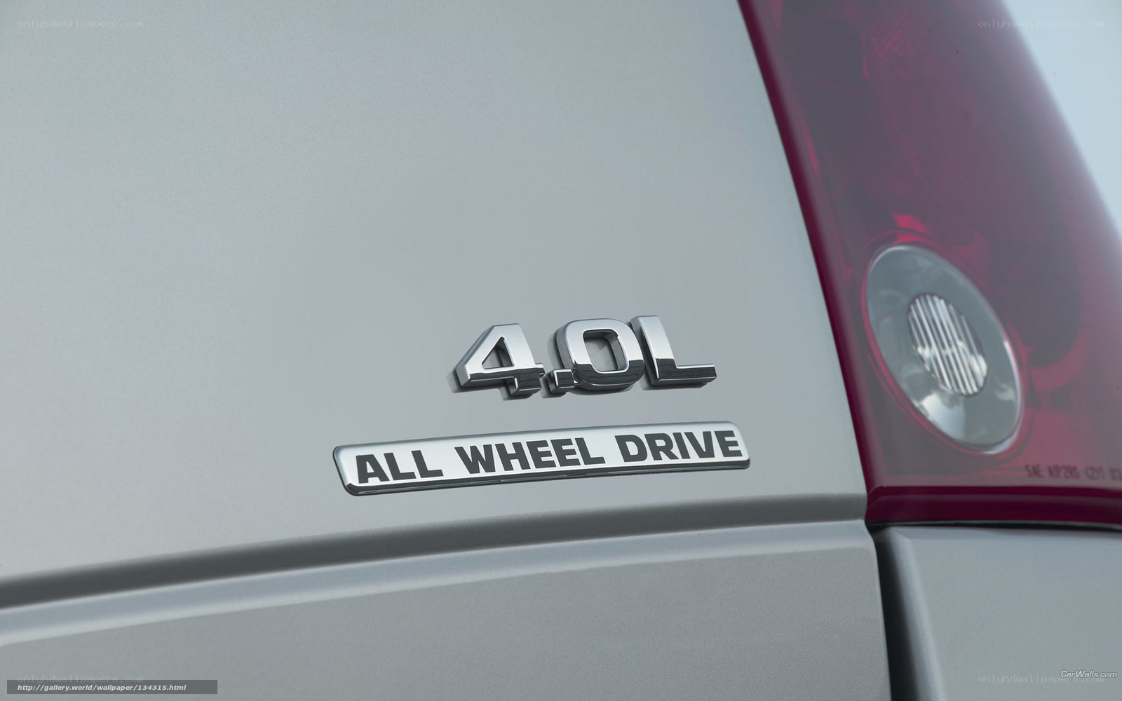 4.0L All Wheel Drive badge