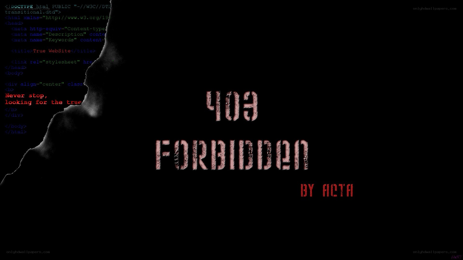 403 Forbidden error page