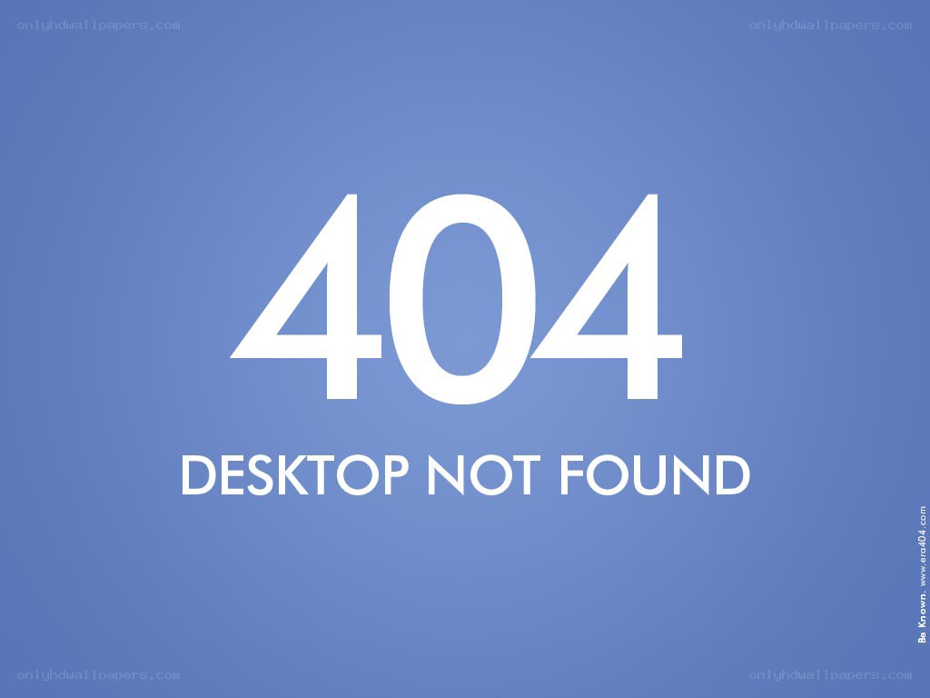 404 desktop not found