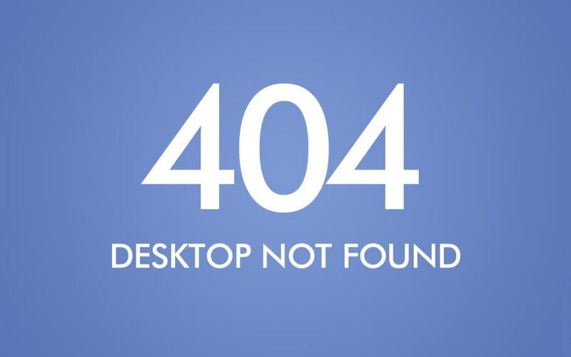 404 desktop not found