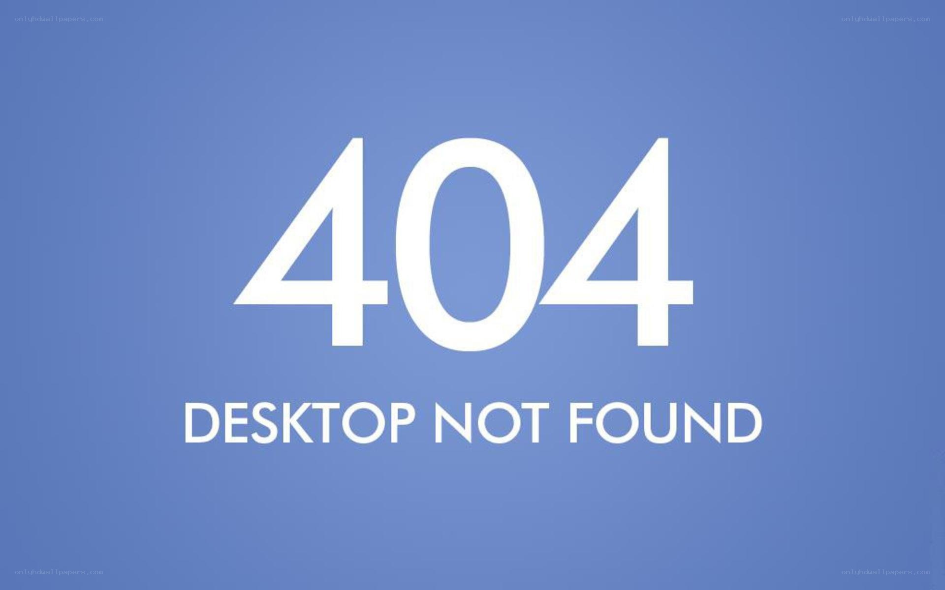 404 desktop not found