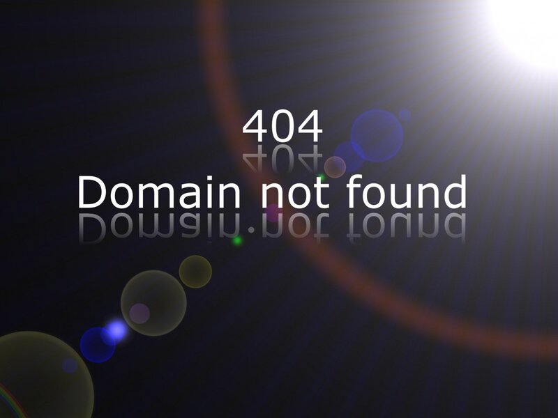 404 domain not found error