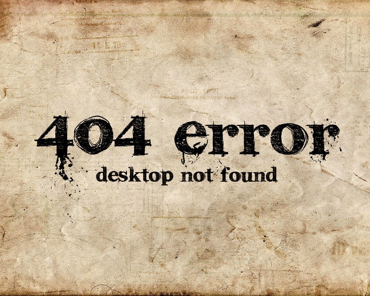 404 error desktop not found