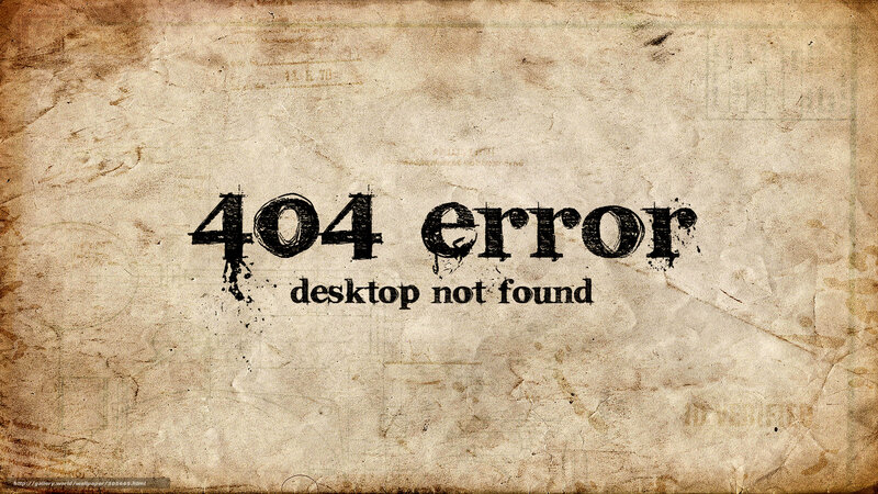 404 error desktop not found