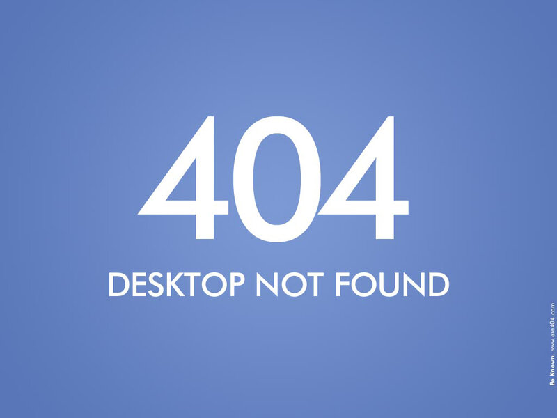 404 Error Message — Blue, Neutral, Minimalist