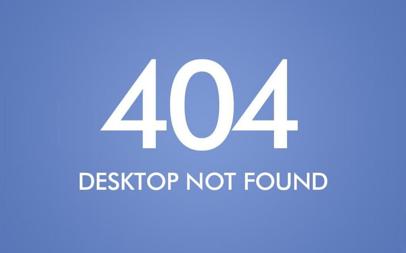 404 Error Message — Blue