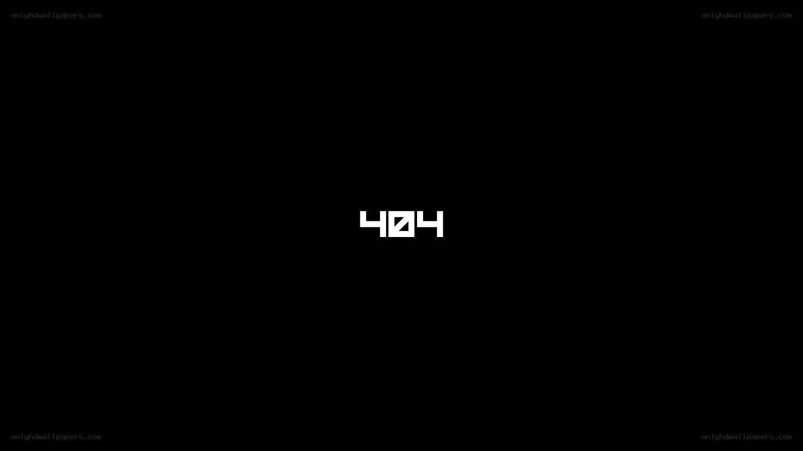 404 error page