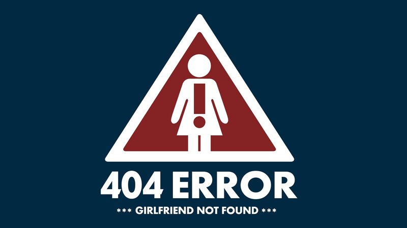 404 Error Sign — Blue, Humorous