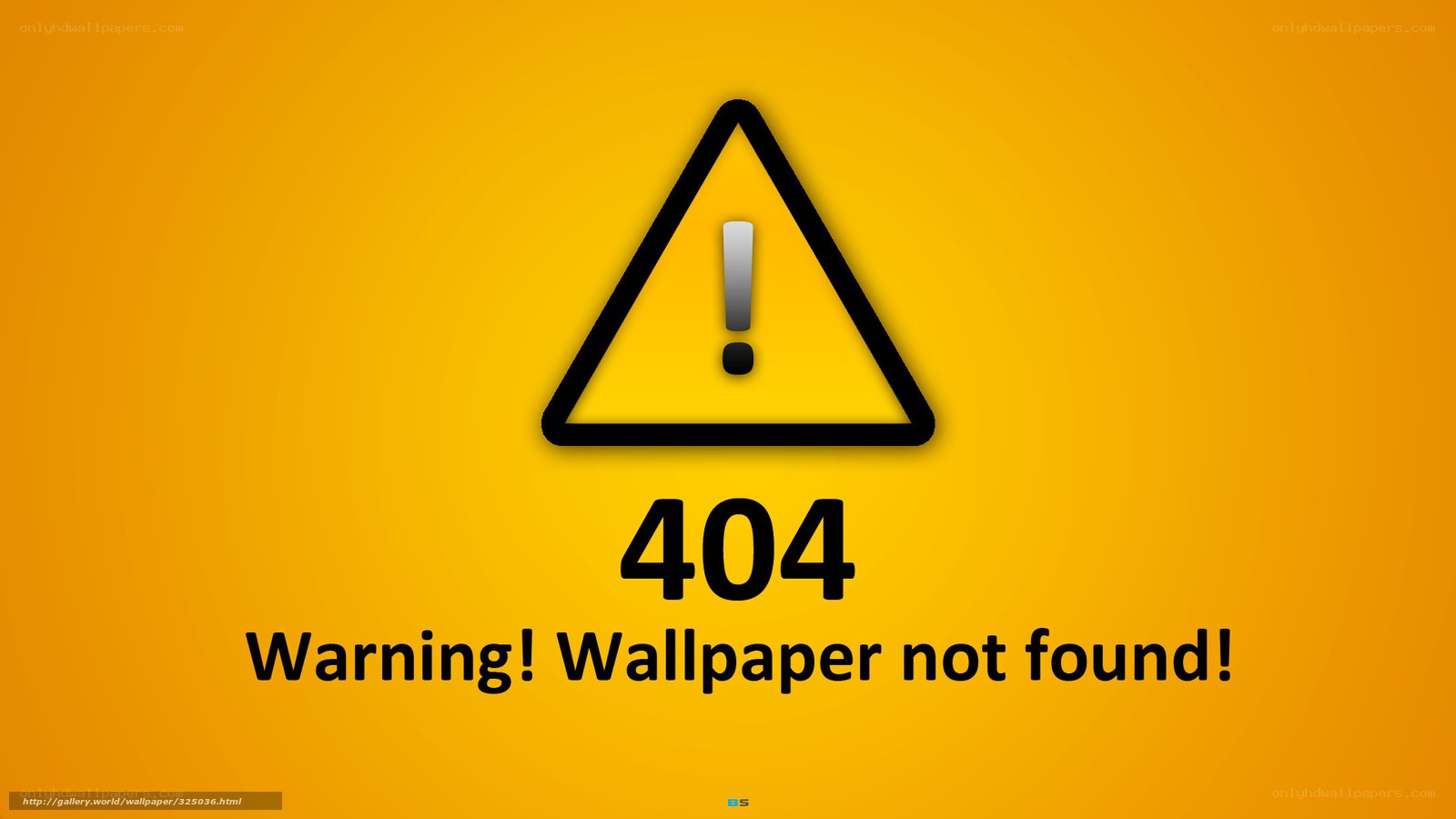 404 error warning