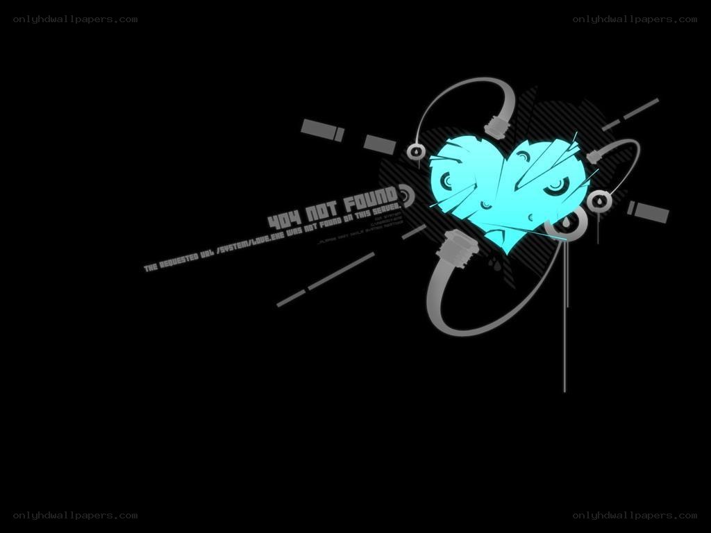 404 error with heart design