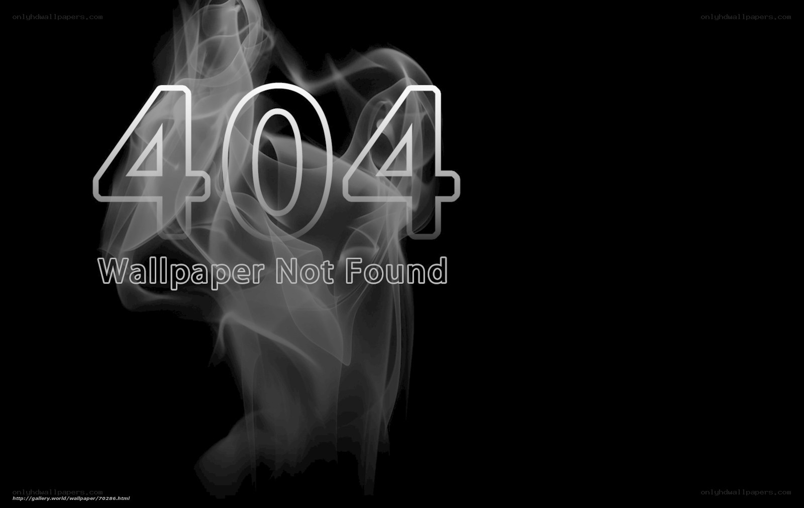 404 error with smoke effect