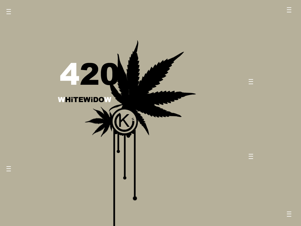 420 white widow logo