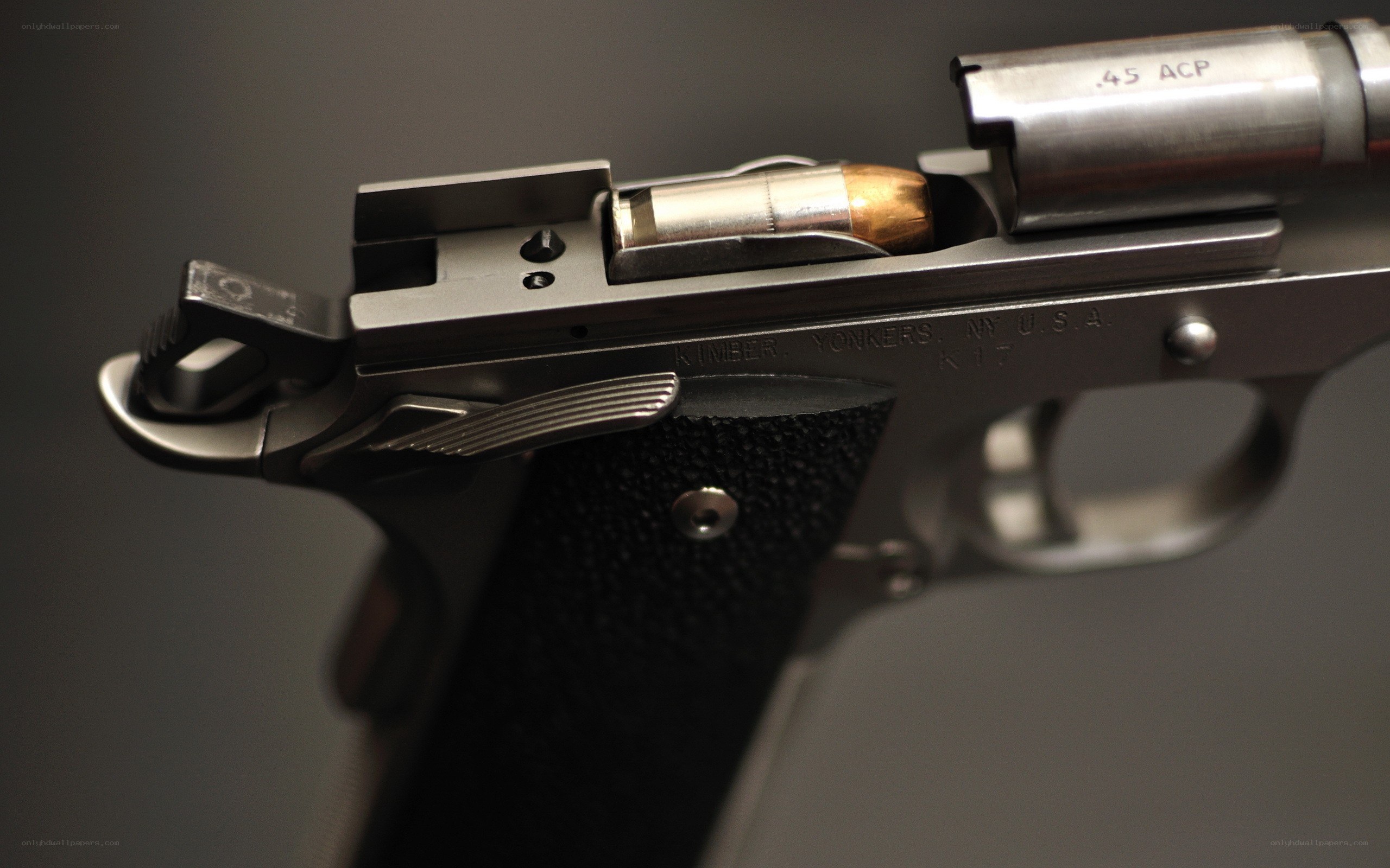 .45 ACP pistol chambered