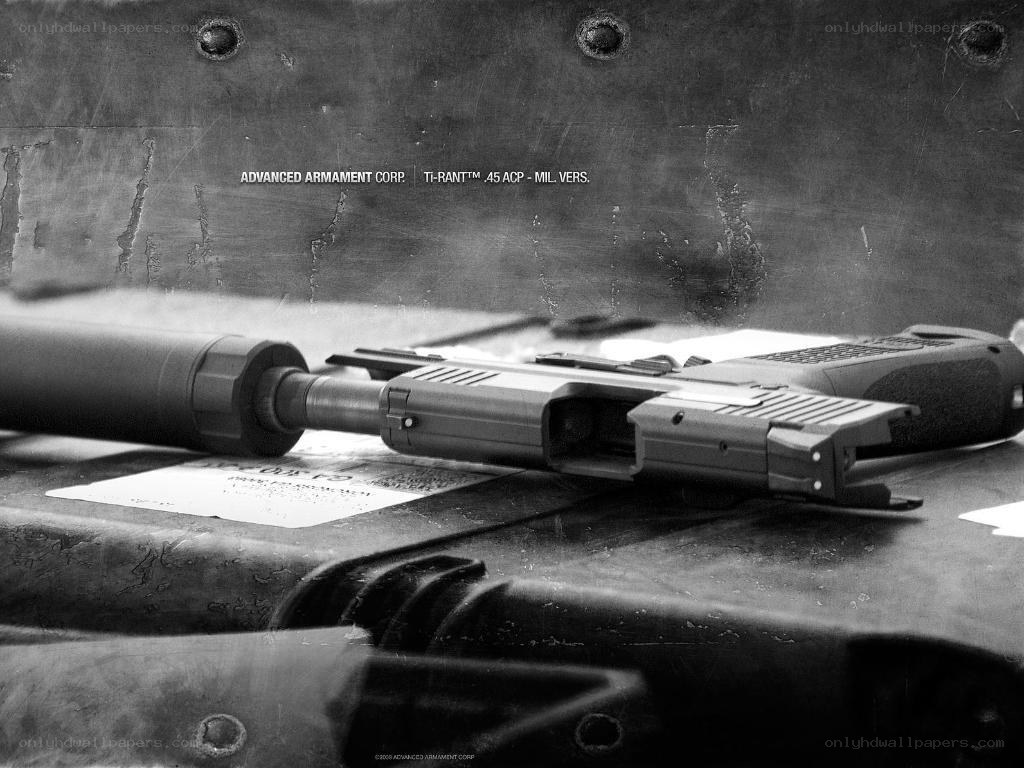 .45 ACP pistol with suppressor
