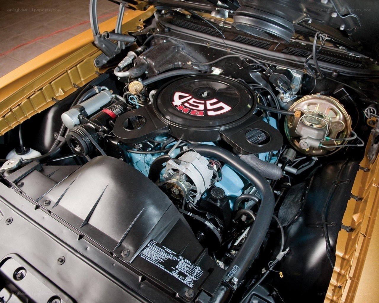 455 HO engine in car