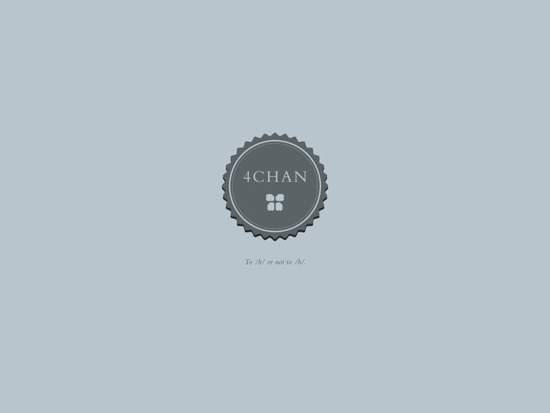 4chan Logo — Gray