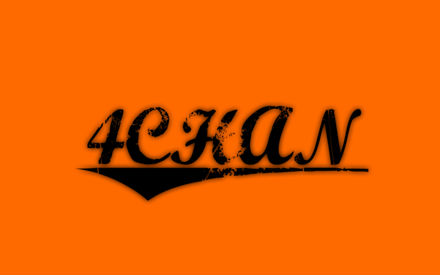 4CHAN logo on orange background