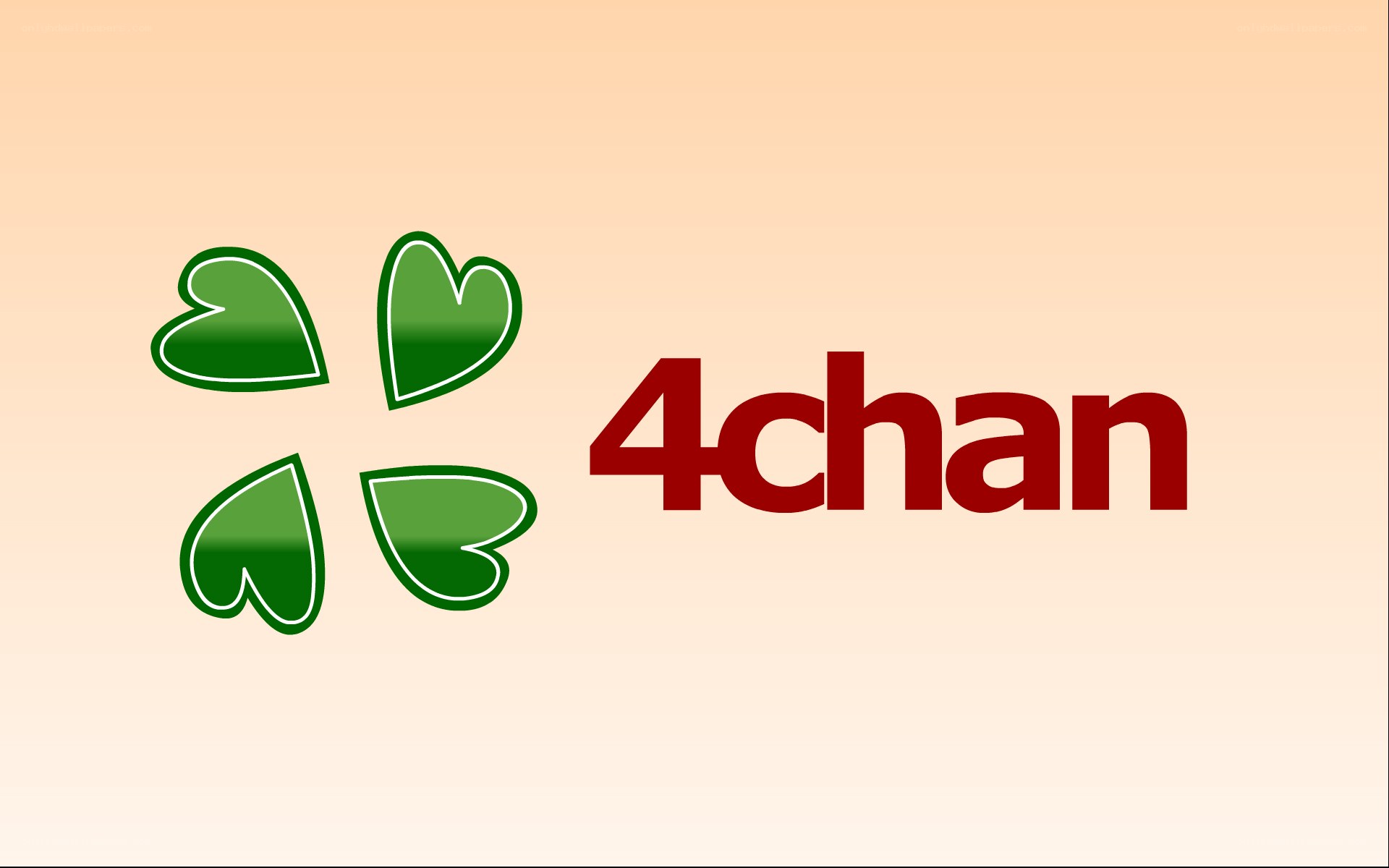 4chan logo with green hearts