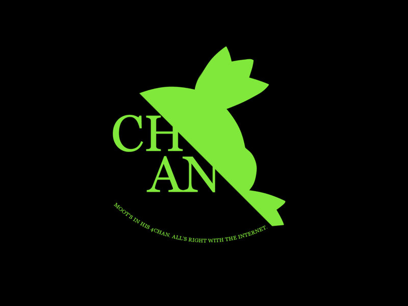 4chan logo with slogan