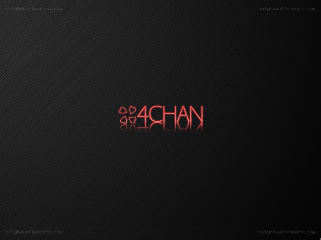 4CHAN neon logo on dark background