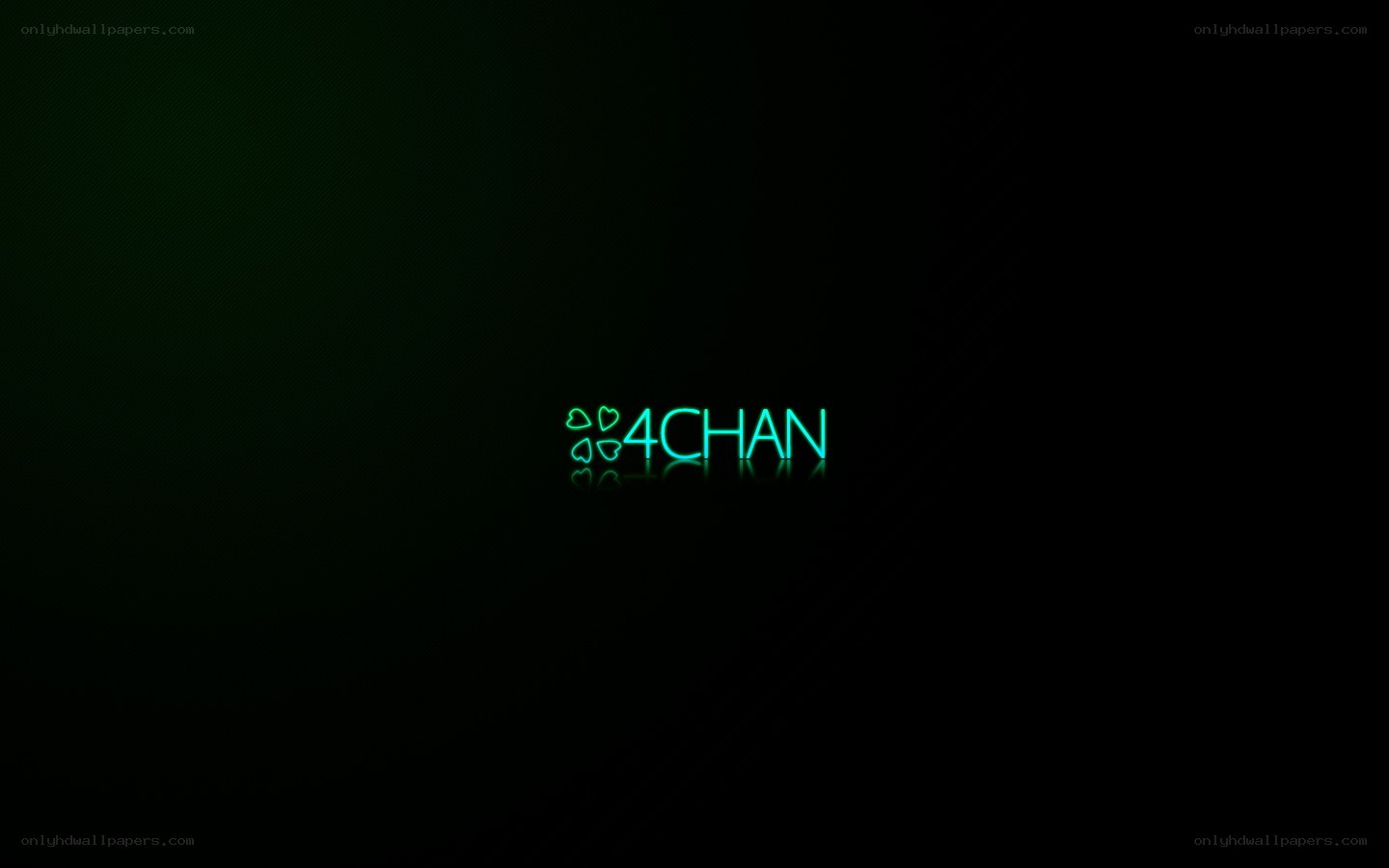 4CHAN neon logo on dark background