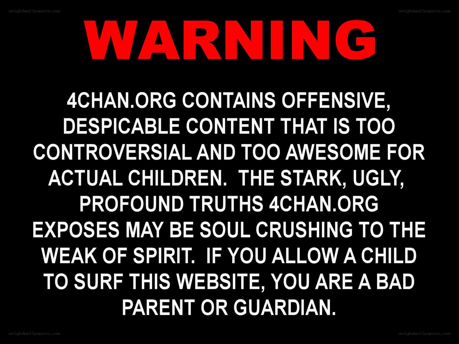 4chan warning message