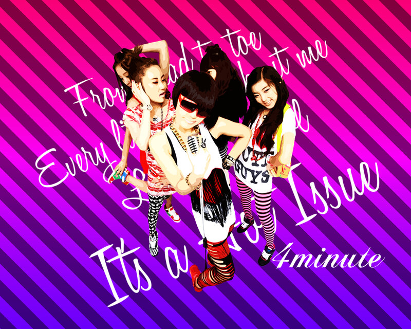4minute group promotional art