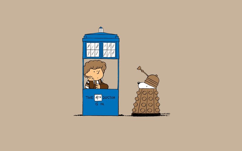4th Doctor in TARDIS